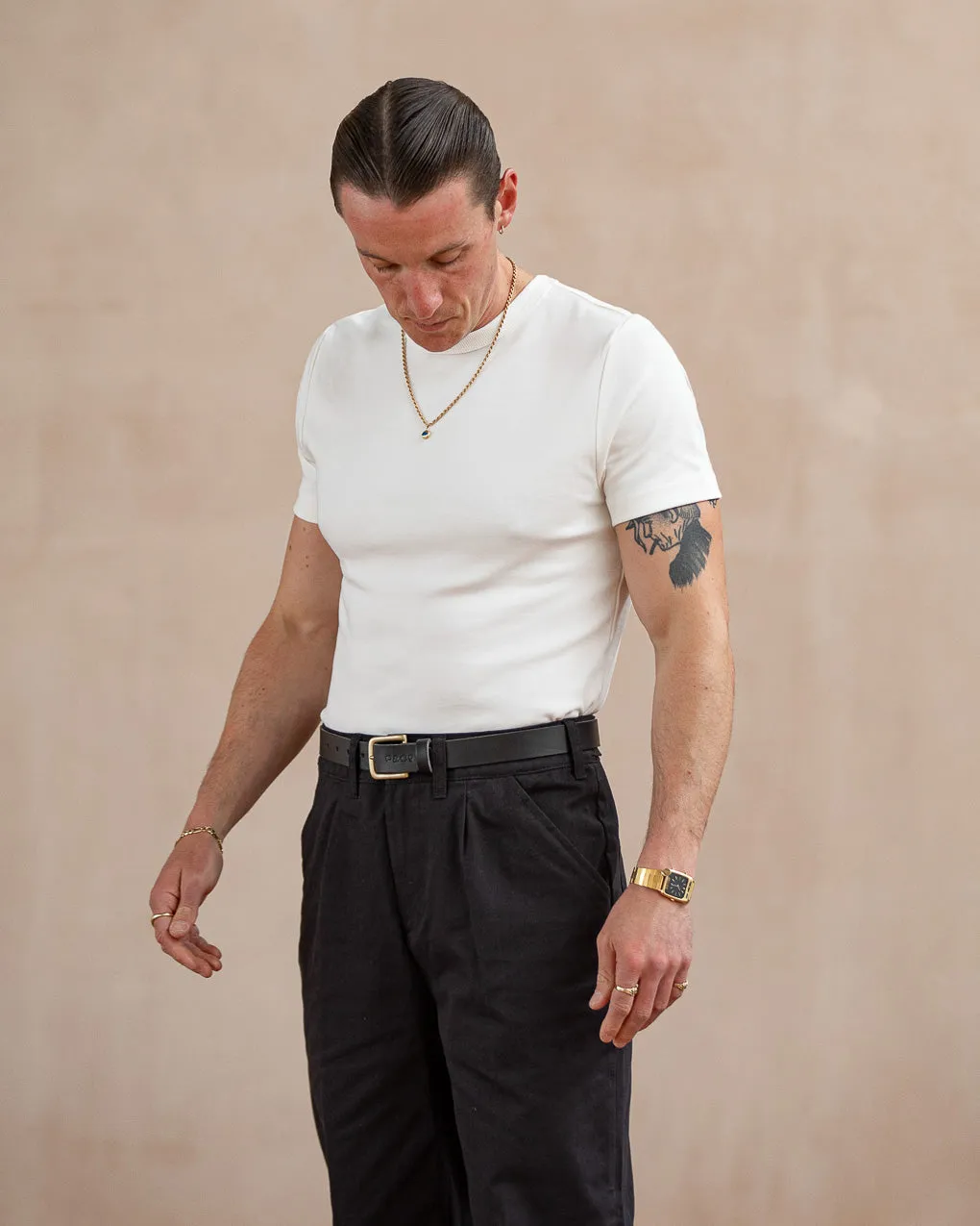 50's Crafted T-Shirt - Off White,Men Tops