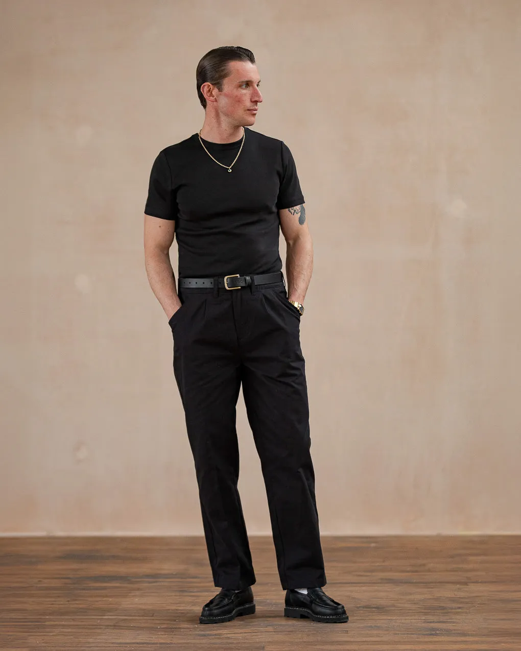 50's Crafted T-Shirt - Washed Black,Men Tops