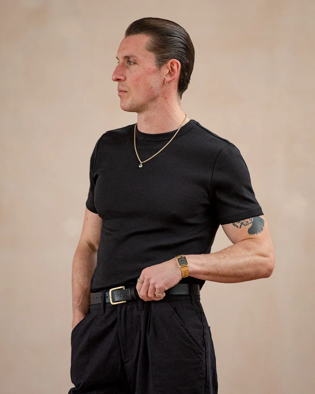 50's Crafted T-Shirt - Washed Black,Men Tops
