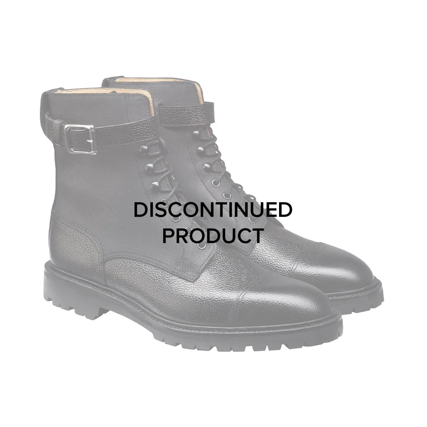 Aldershot Black Scotch Grain & Black Rough-Out Suede,Men Footwear