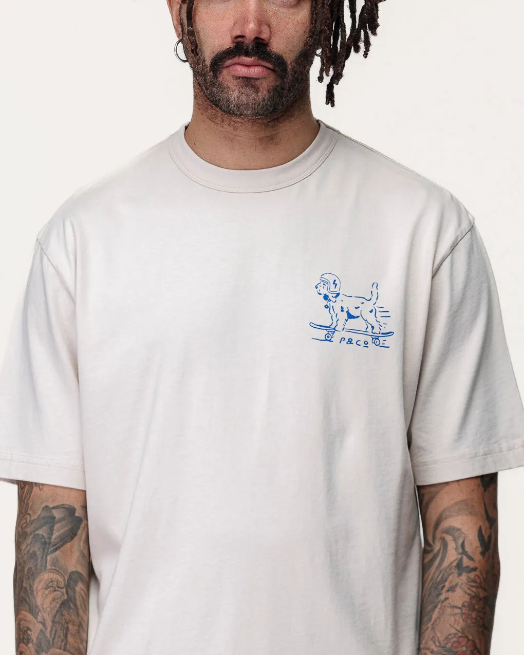 Always Pushin' Boxy T-Shirt - Bone,Men Tops