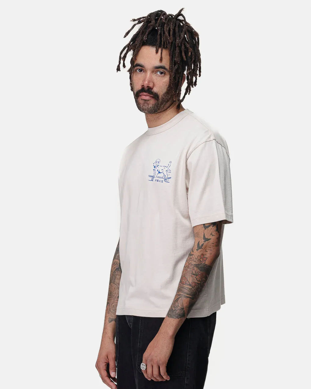 Always Pushin' Boxy T-Shirt - Bone,Men Tops