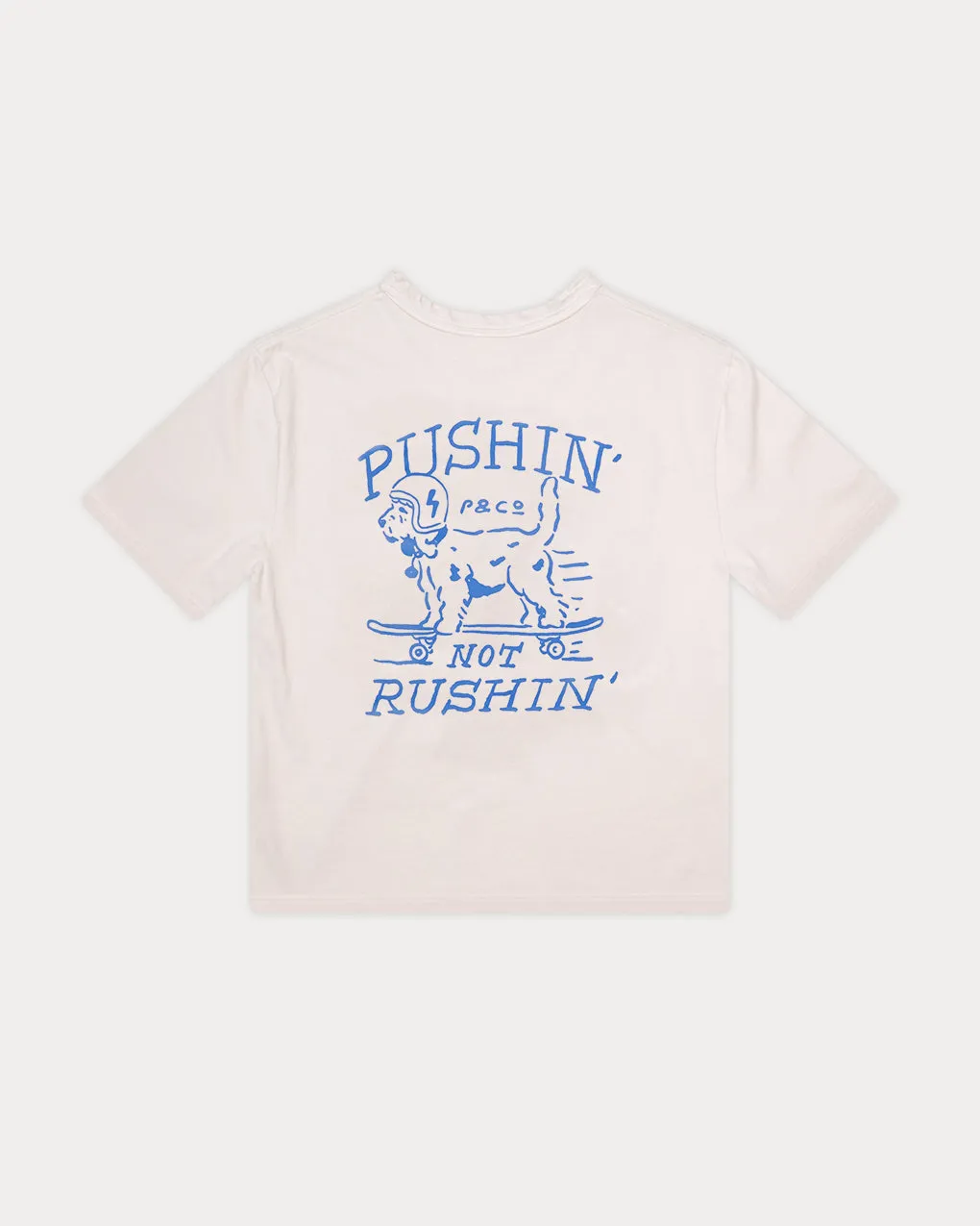 Always Pushin' Boxy T-Shirt - Bone,Men Tops