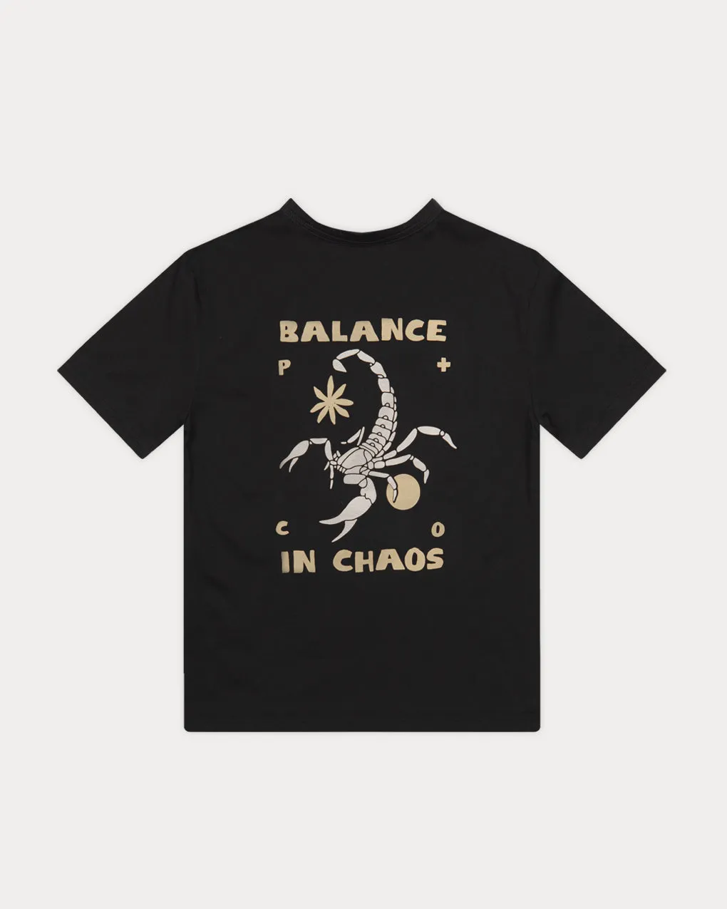Balance In Chaos T-Shirt - Heavy Washed Black,Men Tops
