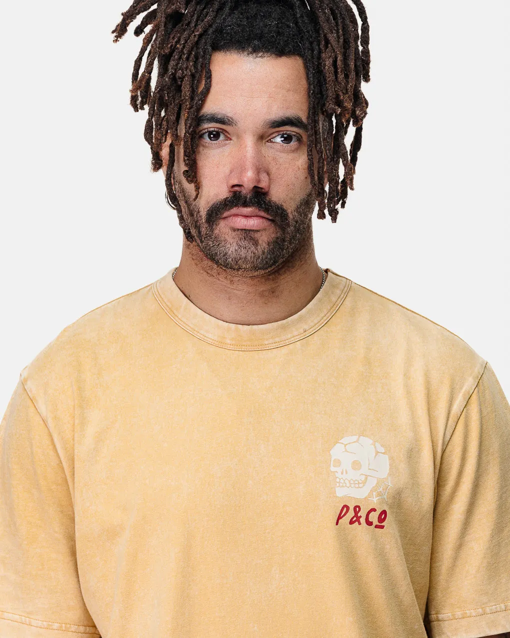 Balance Over Chaos T-Shirt - Vintage Yellow,Men Tops