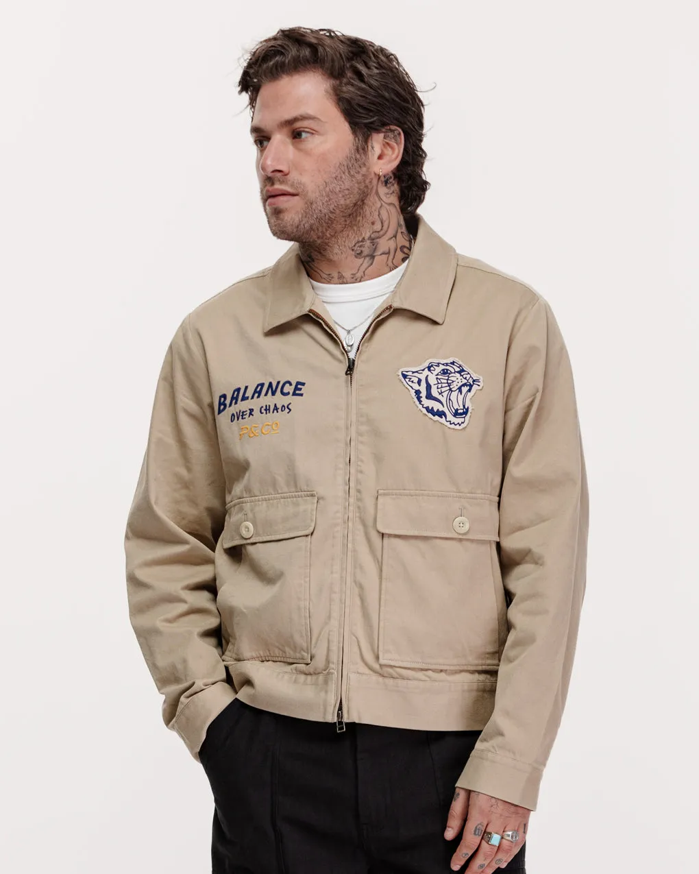 Balance Road Jacket - Stone,Men Tops