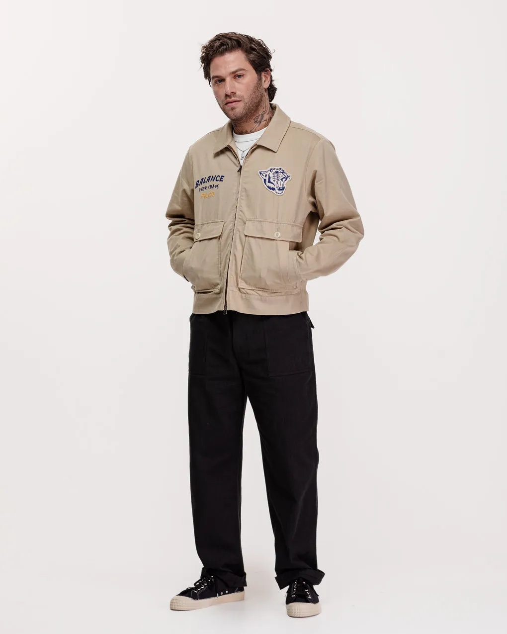 Balance Road Jacket - Stone,Men Tops