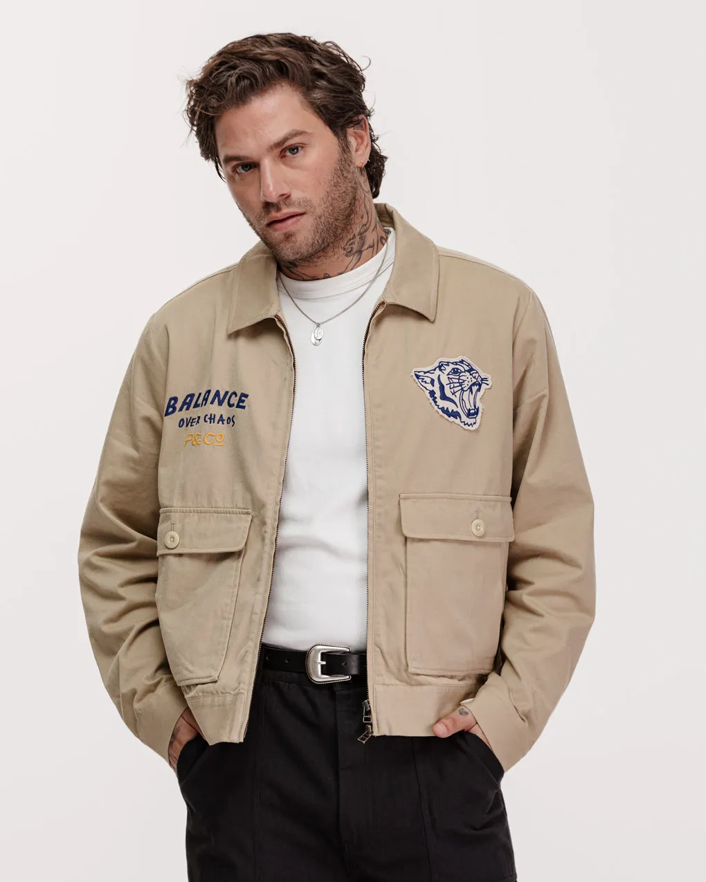 Balance Road Jacket - Stone,Men Tops