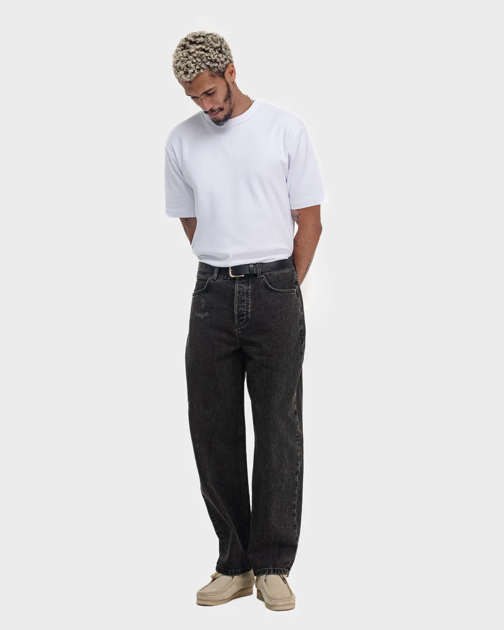 Barstow Denim Jean - Washed Black,Men Tops