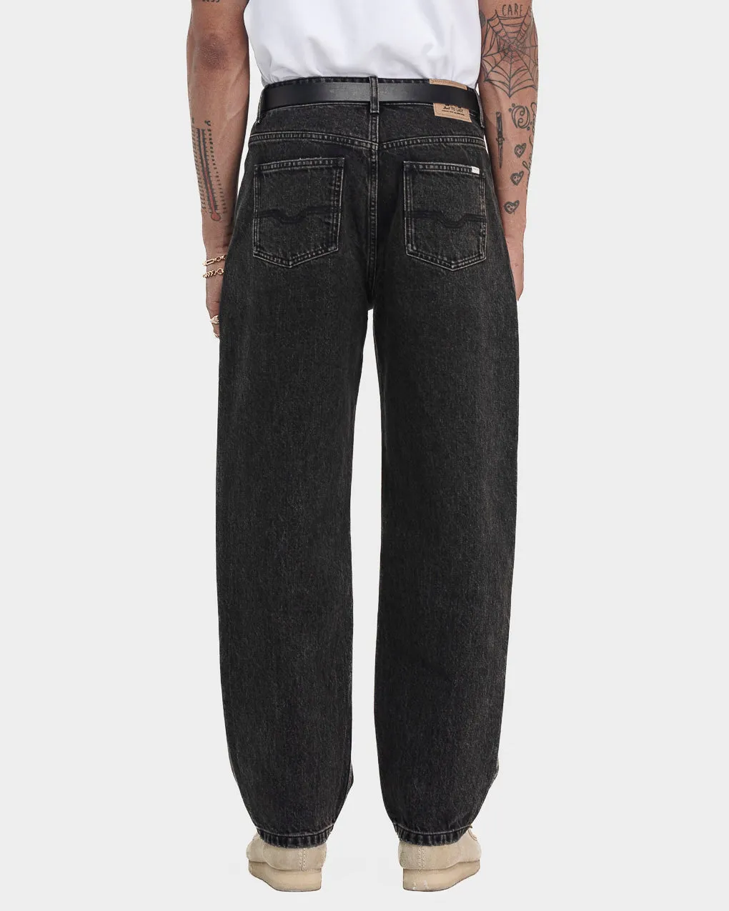 Barstow Denim Jean - Washed Black,Men Tops
