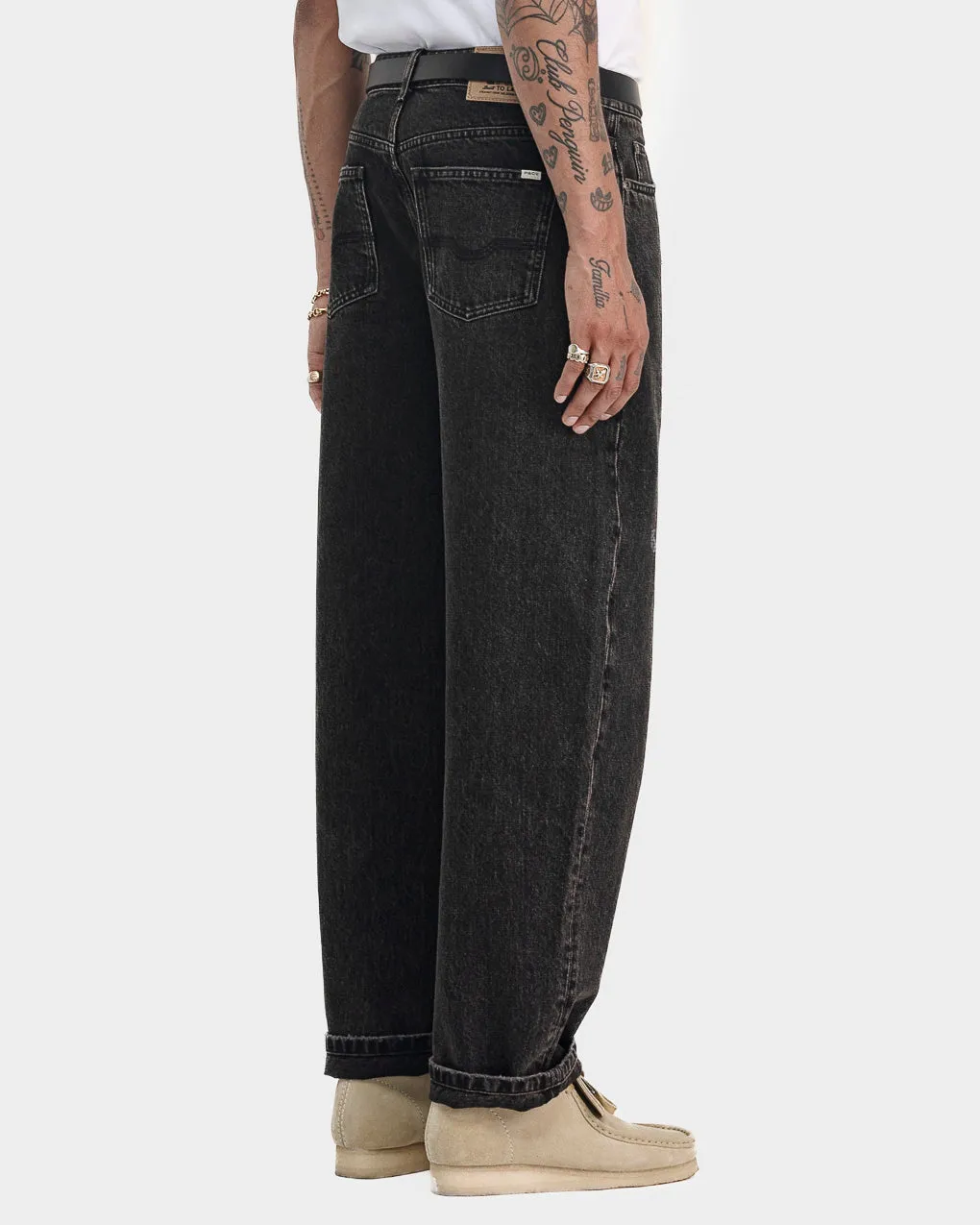 Barstow Denim Jean - Washed Black,Men Tops
