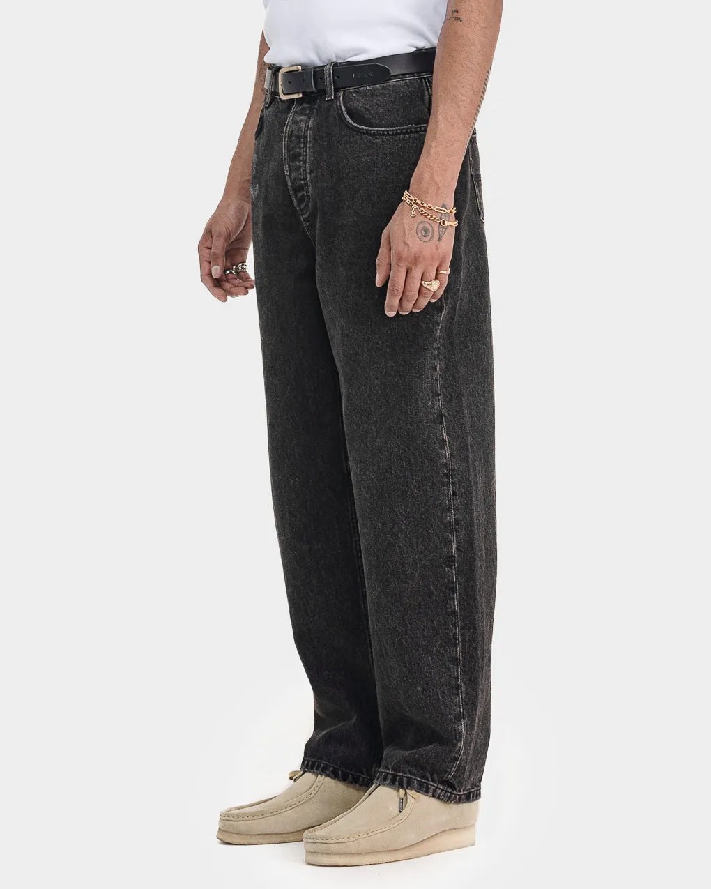 Barstow Denim Jean - Washed Black,Men Tops
