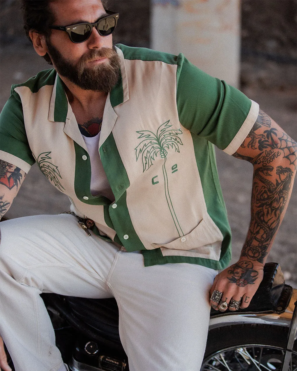 Best Wishes Bowling Shirt,Men Tops