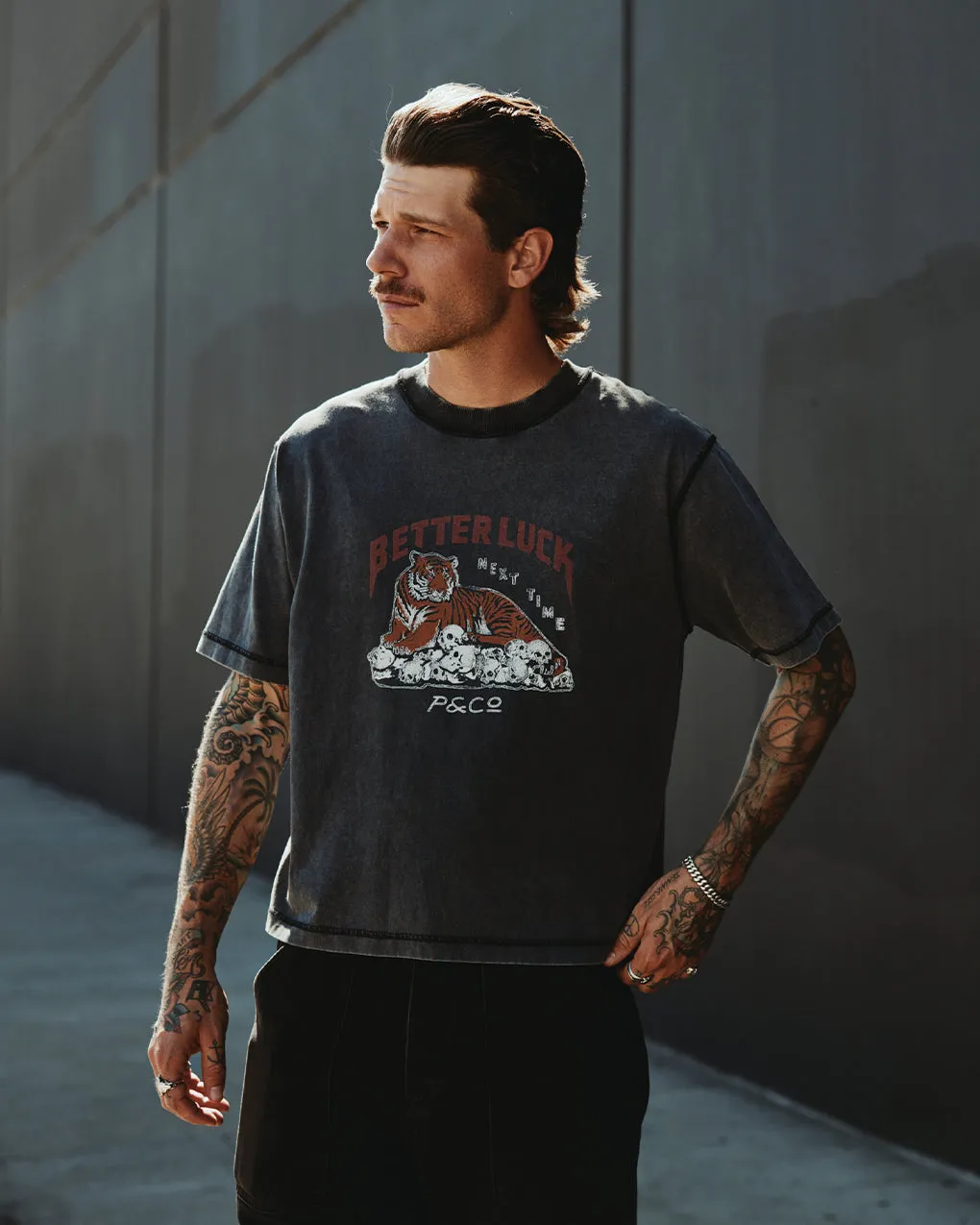 Better Luck Boxy T-Shirt?- Acid Wash,Men Tops