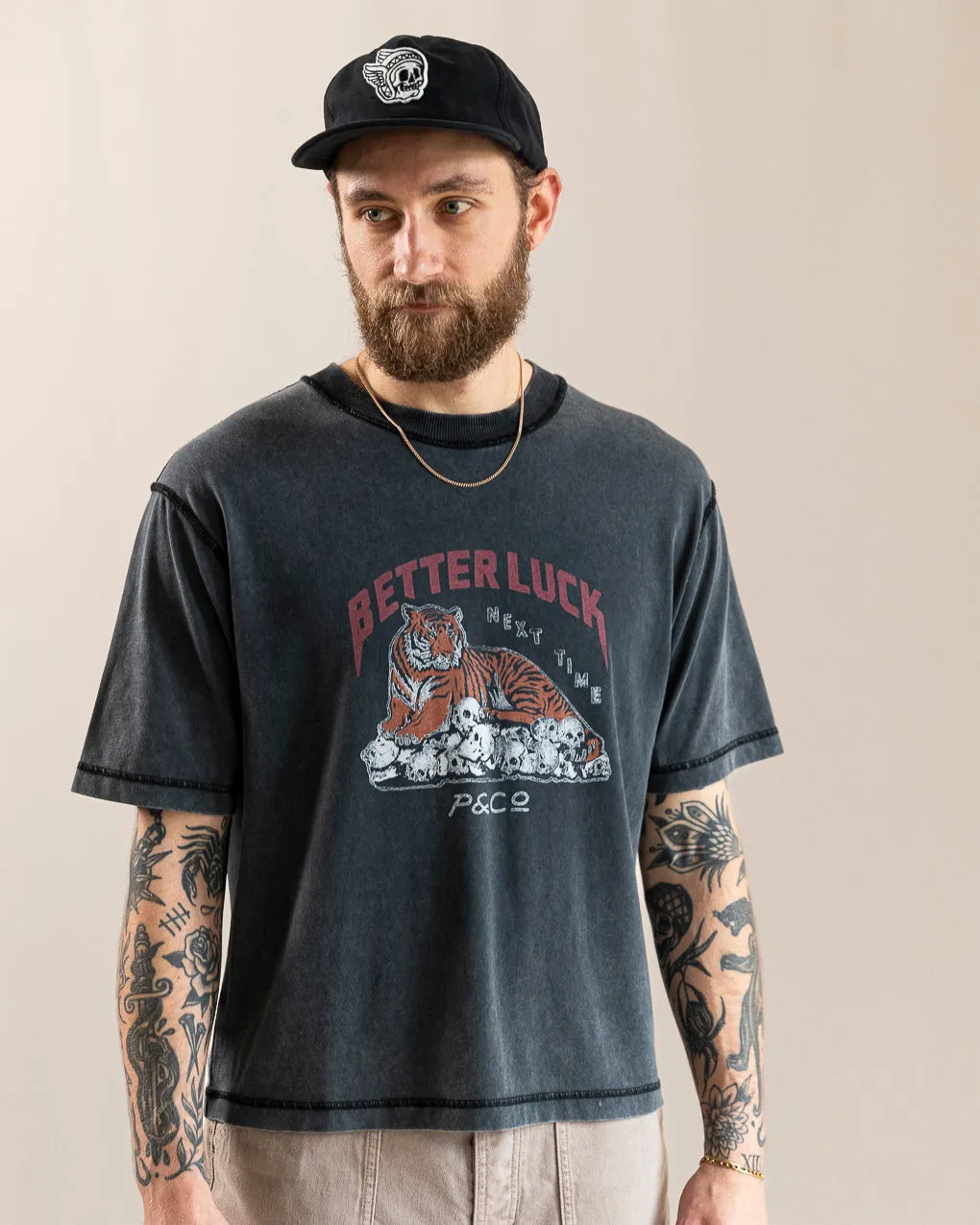 Better Luck Boxy T-Shirt?- Acid Wash,Men Tops