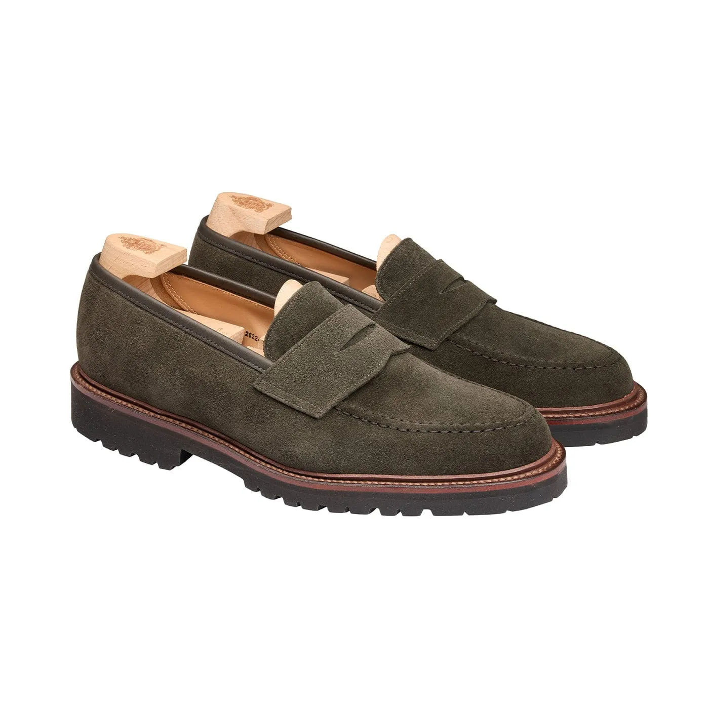 Boston 2 Earth Green Suede,Men Footwear