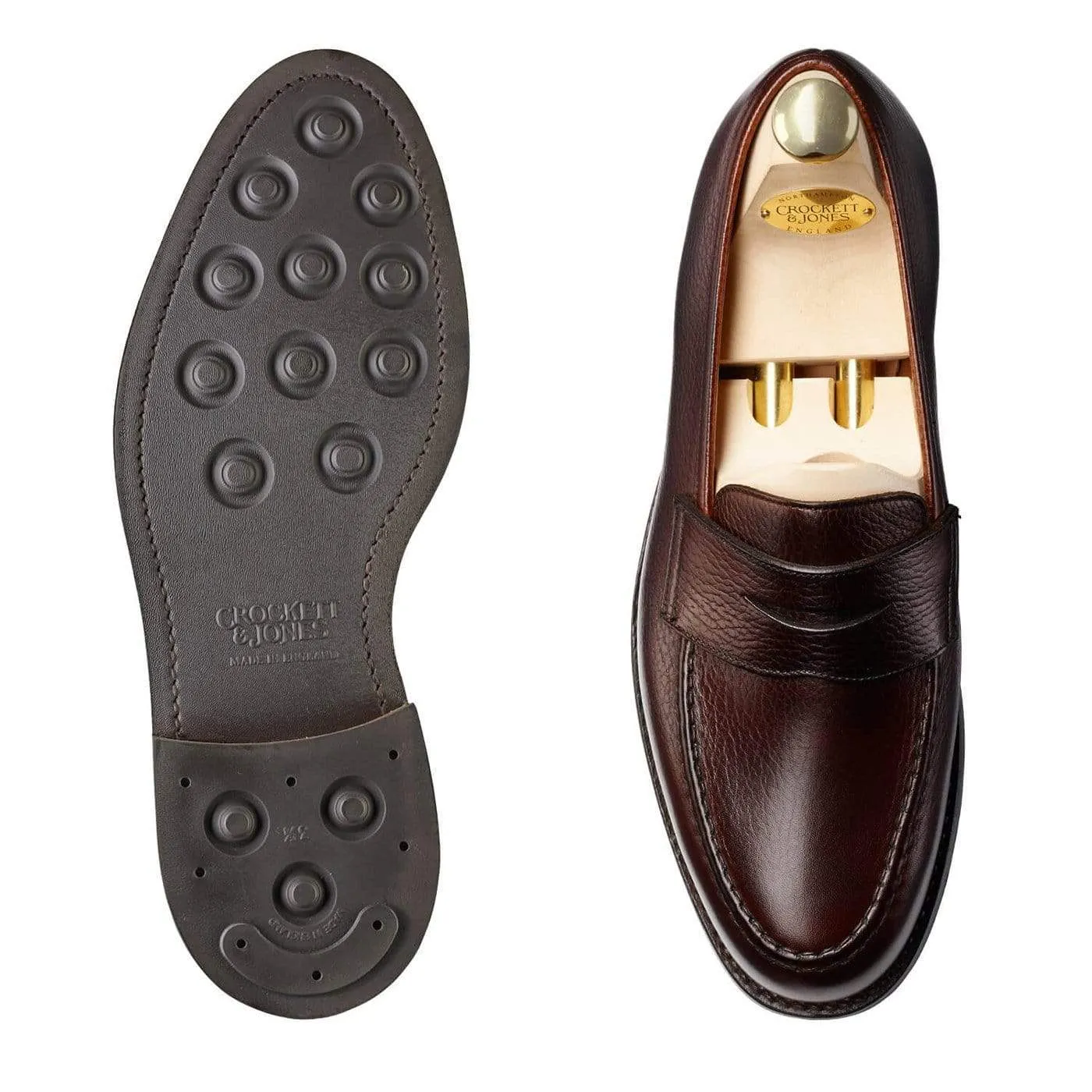 Boston Dark Brown Country Calf Grain,Men Footwear