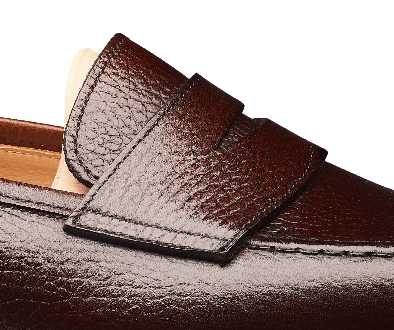 Boston Dark Brown Country Calf Grain,Men Footwear