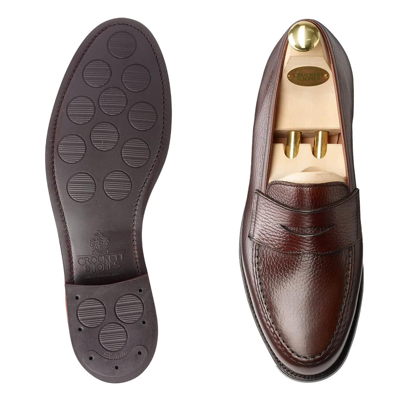 Boston Dark Brown Country Calf Grain,Men Footwear