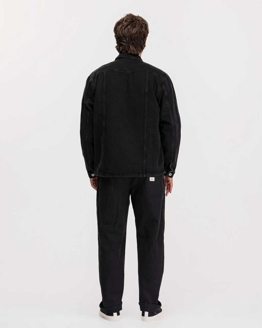 Bronco Overshirt - Washed Black,Men Tops