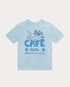 Caf?? Cool T-Shirt - Vintage Blue,Men Tops