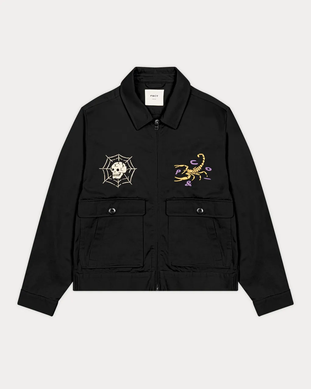 Chaos Road Jacket - Washed Black,Men Tops