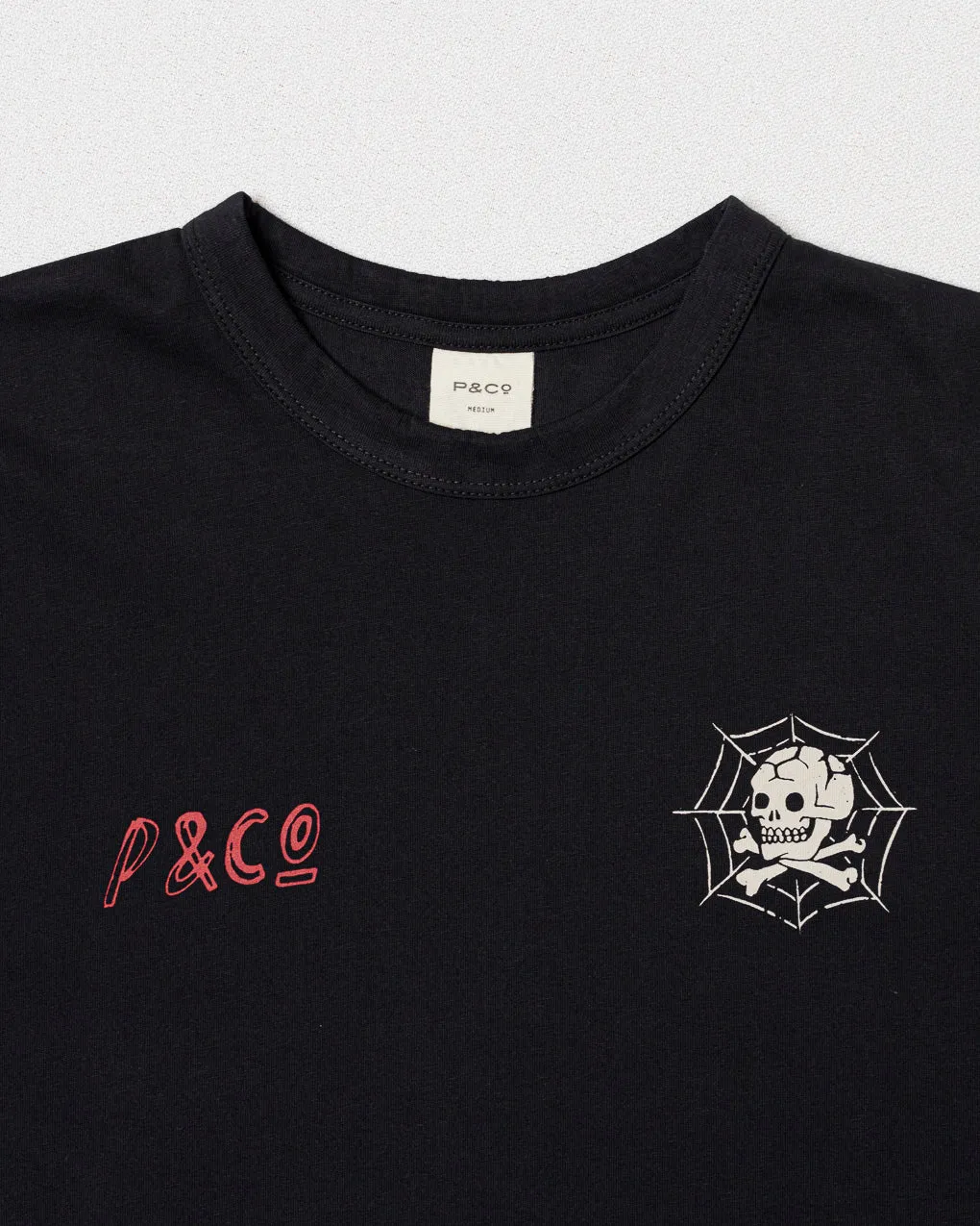 Chaos Web T-Shirt - Washed Black,Men Tops