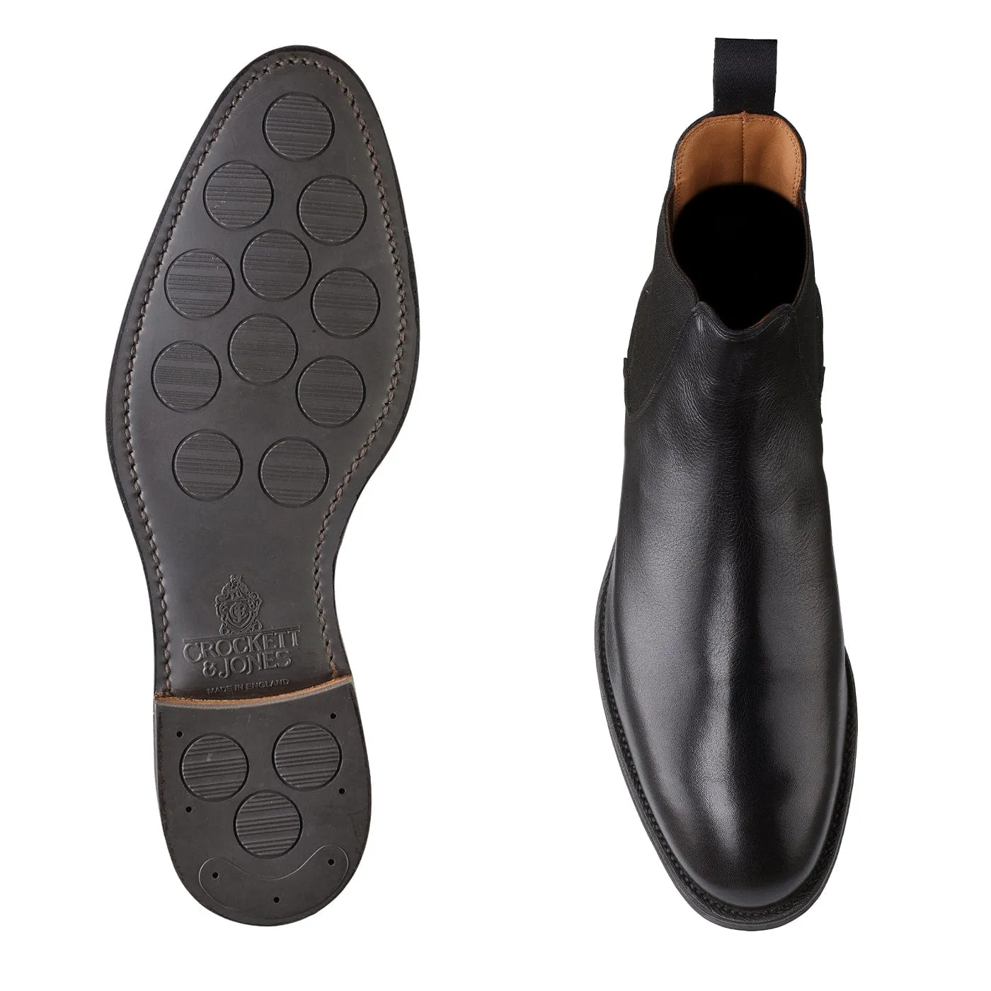 Chelsea 5 Black Milled Calf,Men Footwear