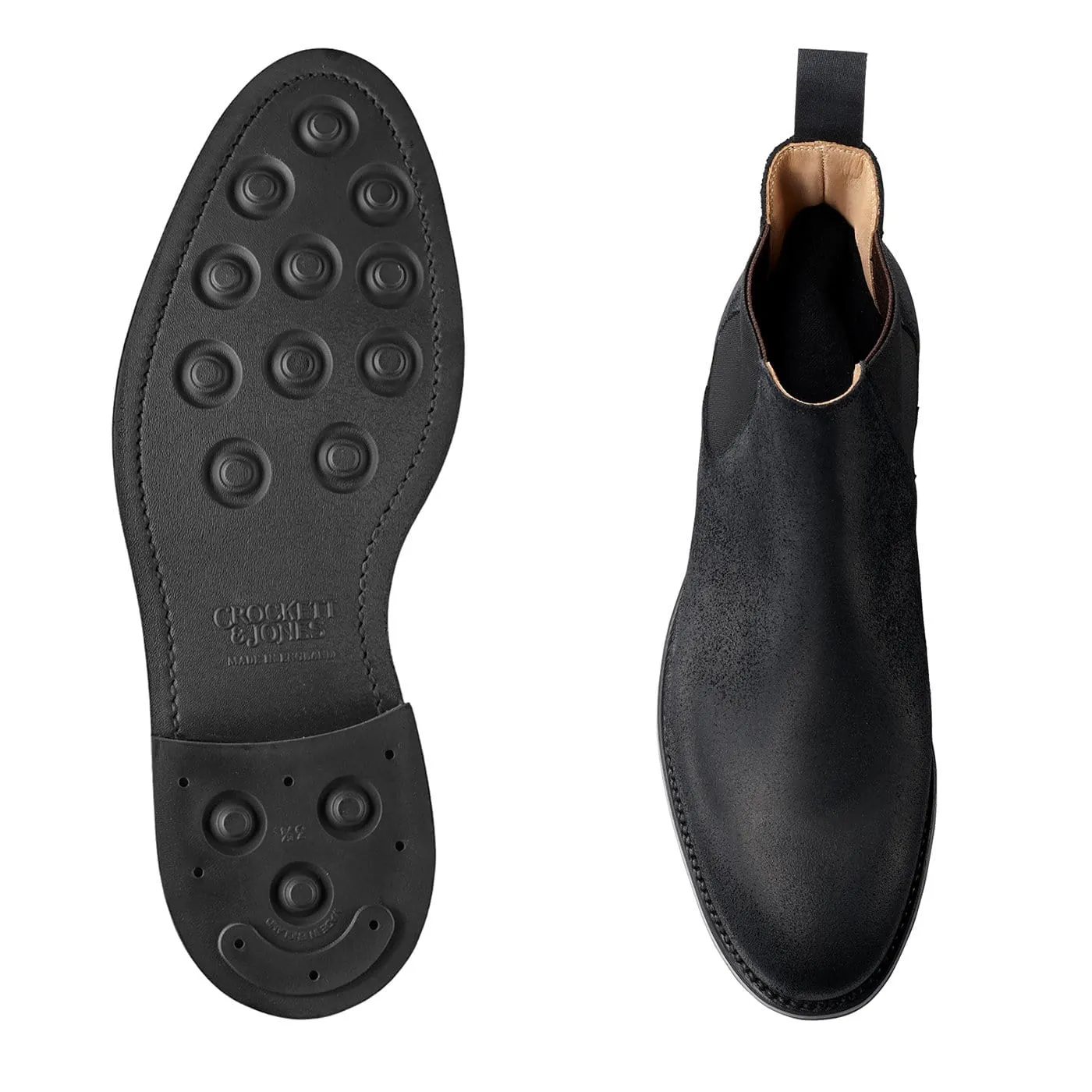 Chelsea 5 Black Rough-Out Suede,Men Footwear