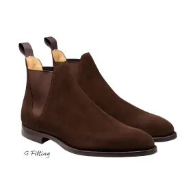 Chelsea 8 Dark Brown Suede (G Fitting),Men Footwear