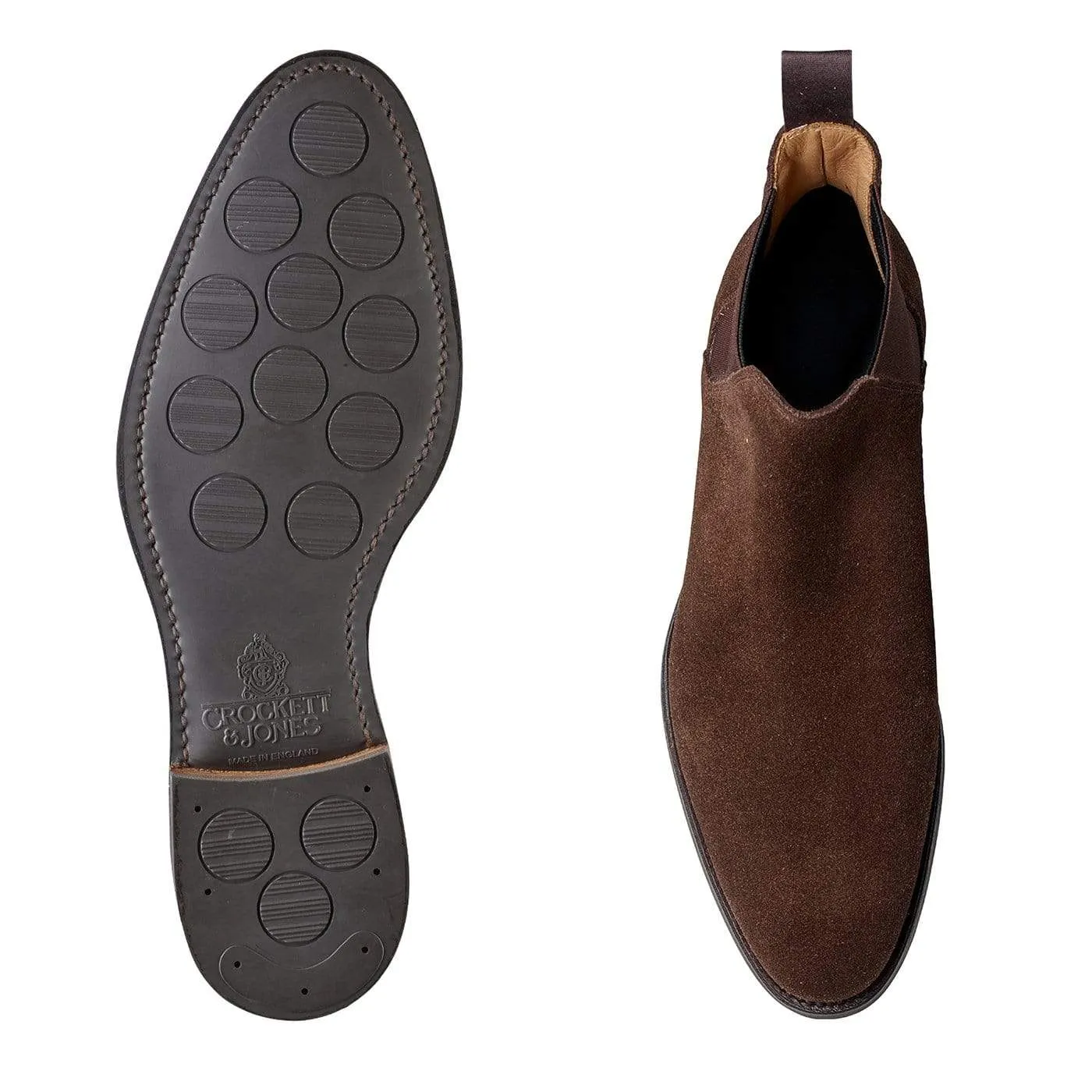 Chelsea 8 Dark Brown Suede (G Fitting),Men Footwear