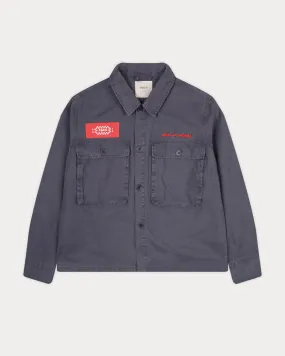 Coffee & Customs Uniform Overshirt - Washed Navy,Men Tops
