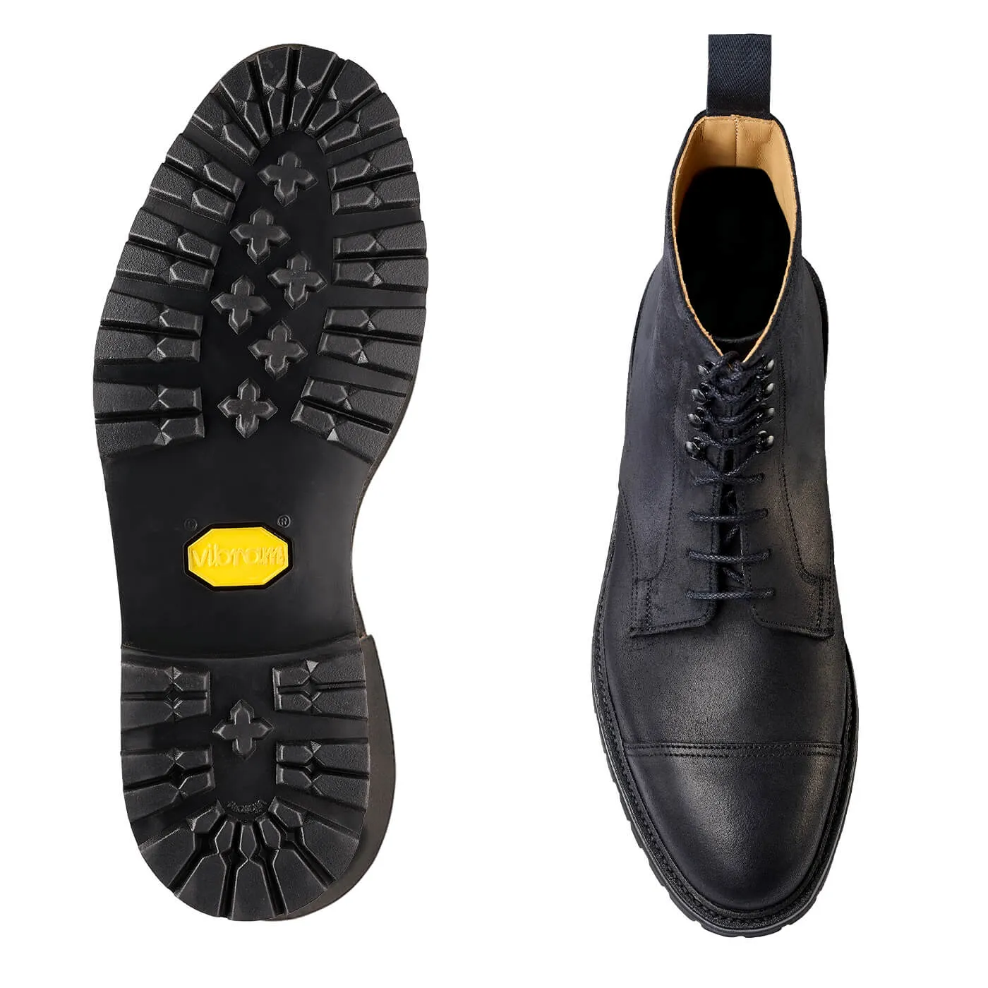 Coniston Black Rough-Out Suede,Men Footwear
