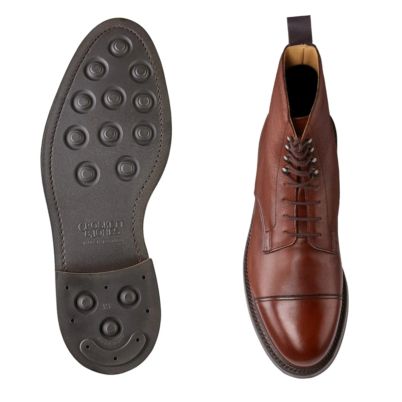 Coniston Chestnut Milled Calf,Men Footwear