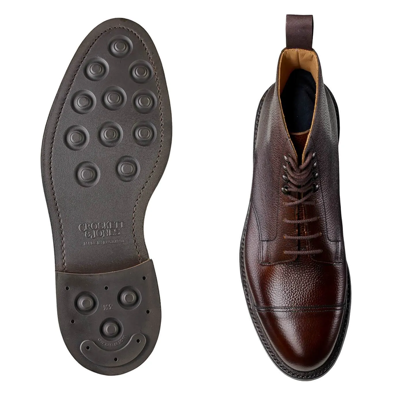 Coniston Dark Brown Scotch Grain,Men Footwear