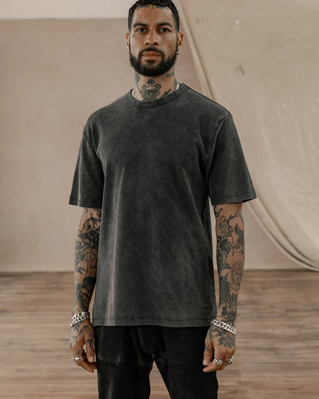 Crafted Heavyweight T-Shirt - Acid Wash,Men Tops