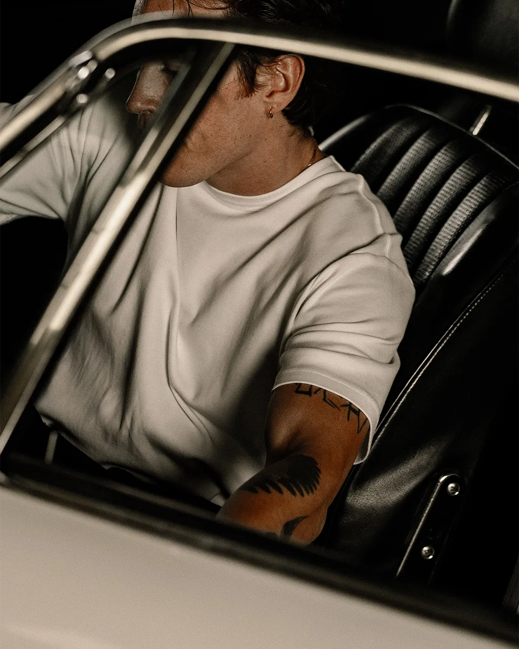 Crafted Heavyweight T-Shirt - Off White,Men Tops