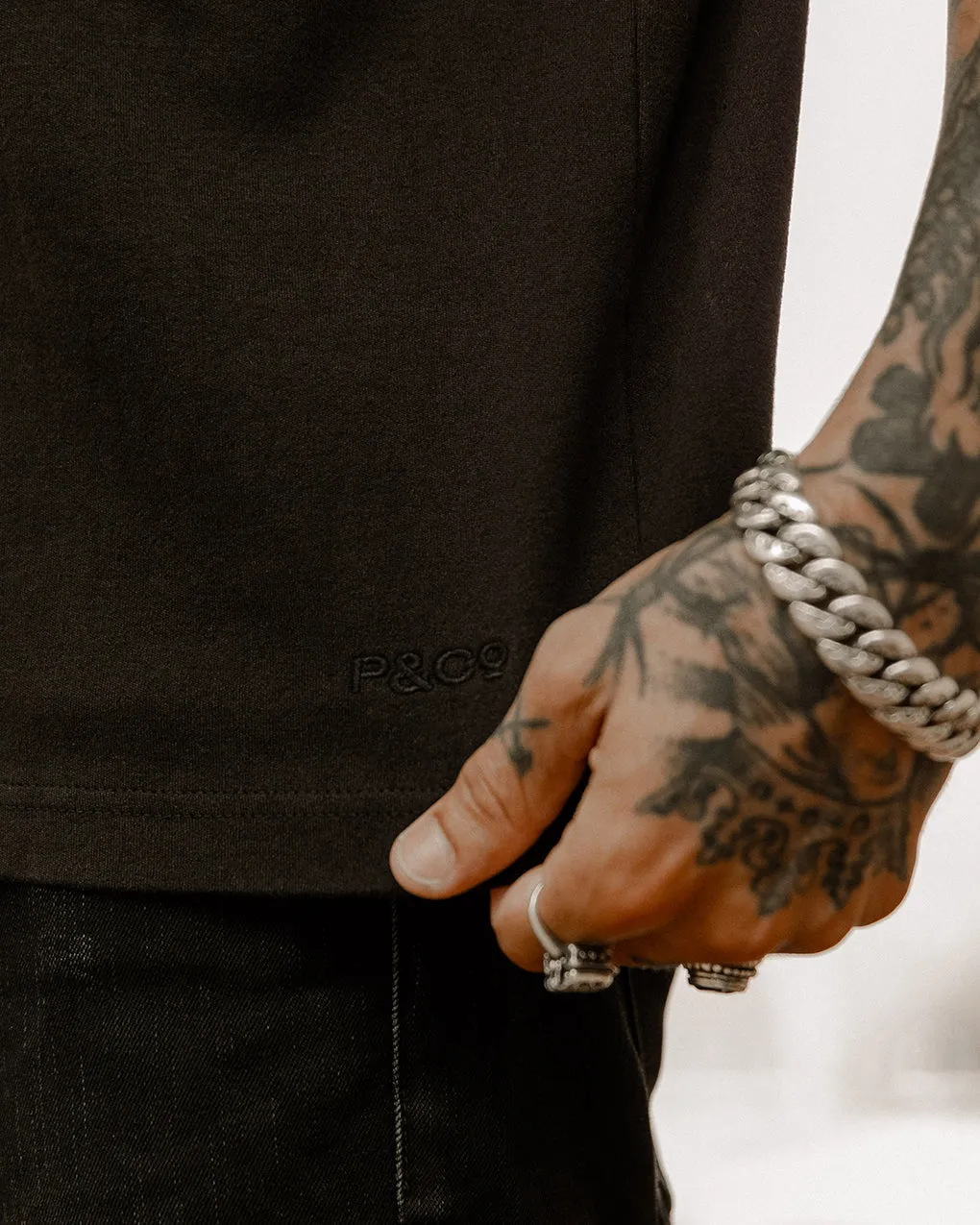 Crafted Heavyweight T-Shirt - Washed Black,Men Tops
