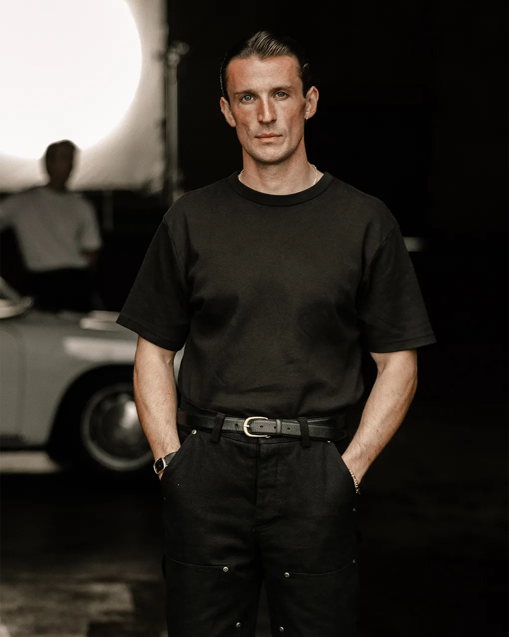Crafted Heavyweight T-Shirt - Washed Black,Men Tops