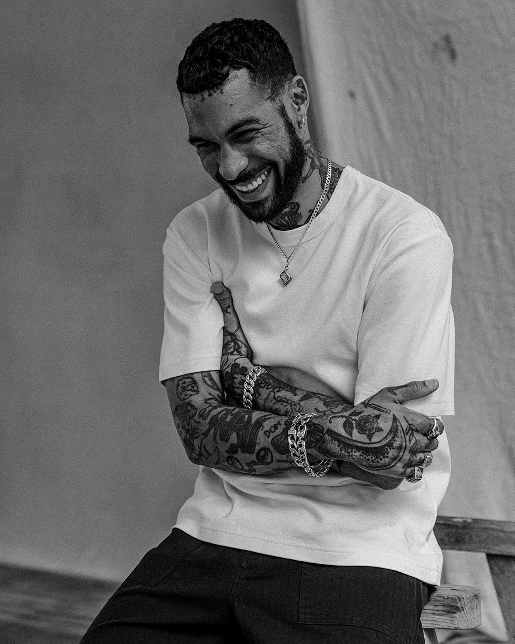 Crafted Heavyweight T-Shirt - White,Men Tops