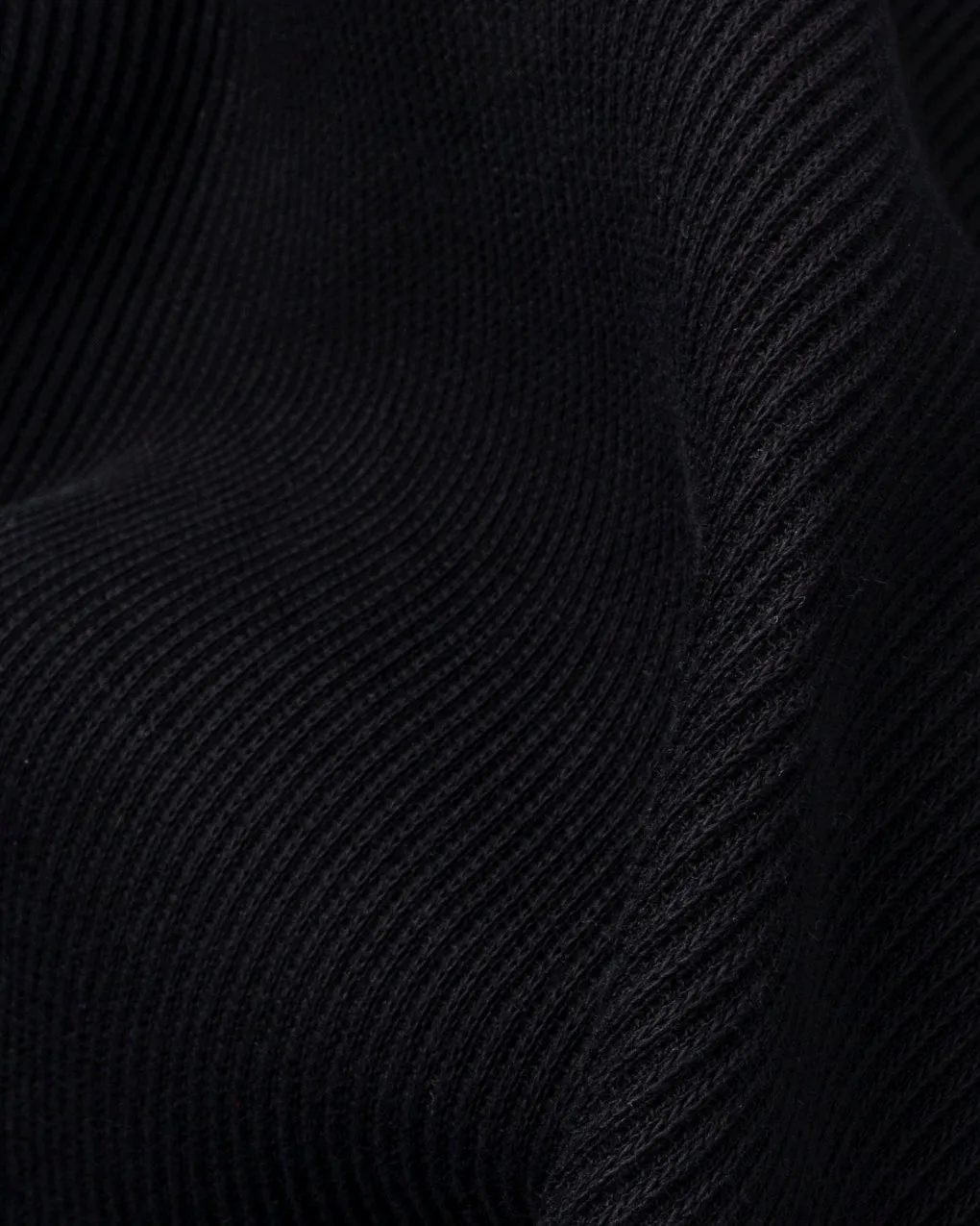 Crafted Ribbed Longsleeve - Washed Black,Men Tops