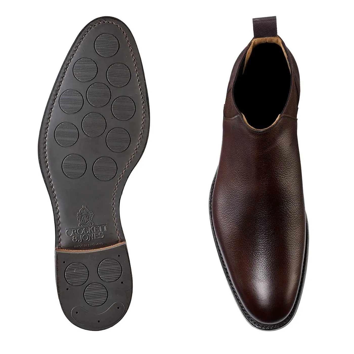 Cranton Dark Brown Pebble Grain,Men Footwear