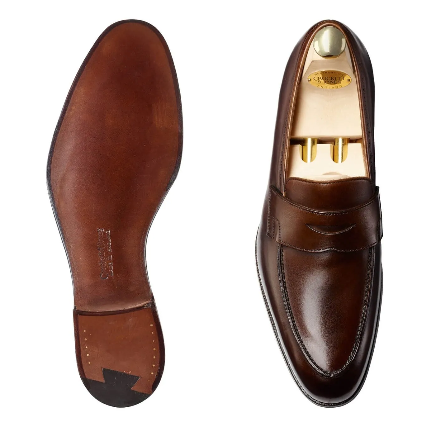 Crawford Dark Brown Antique Calf,Men Footwear