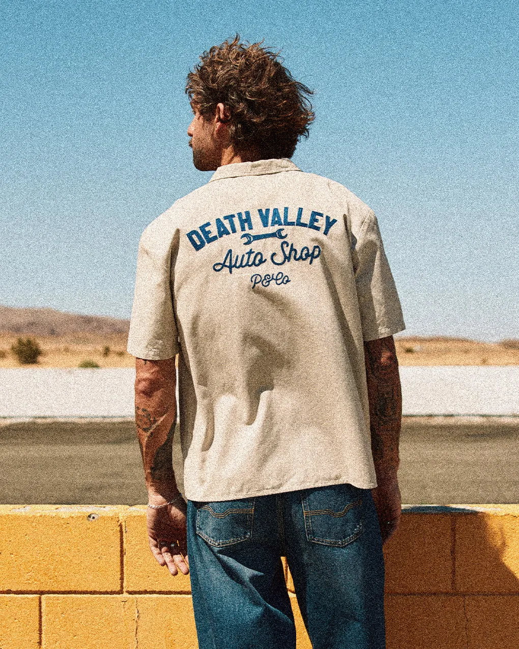 Death Valley Depot Shirt - Stone,Men Tops