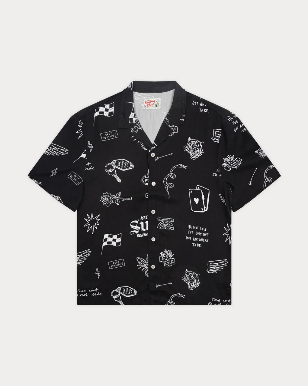 Desert Trip Bowling Shirt,Men Tops