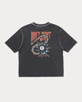Don't Count On It Boxy T-shirt - Acid Wash,Men Tops