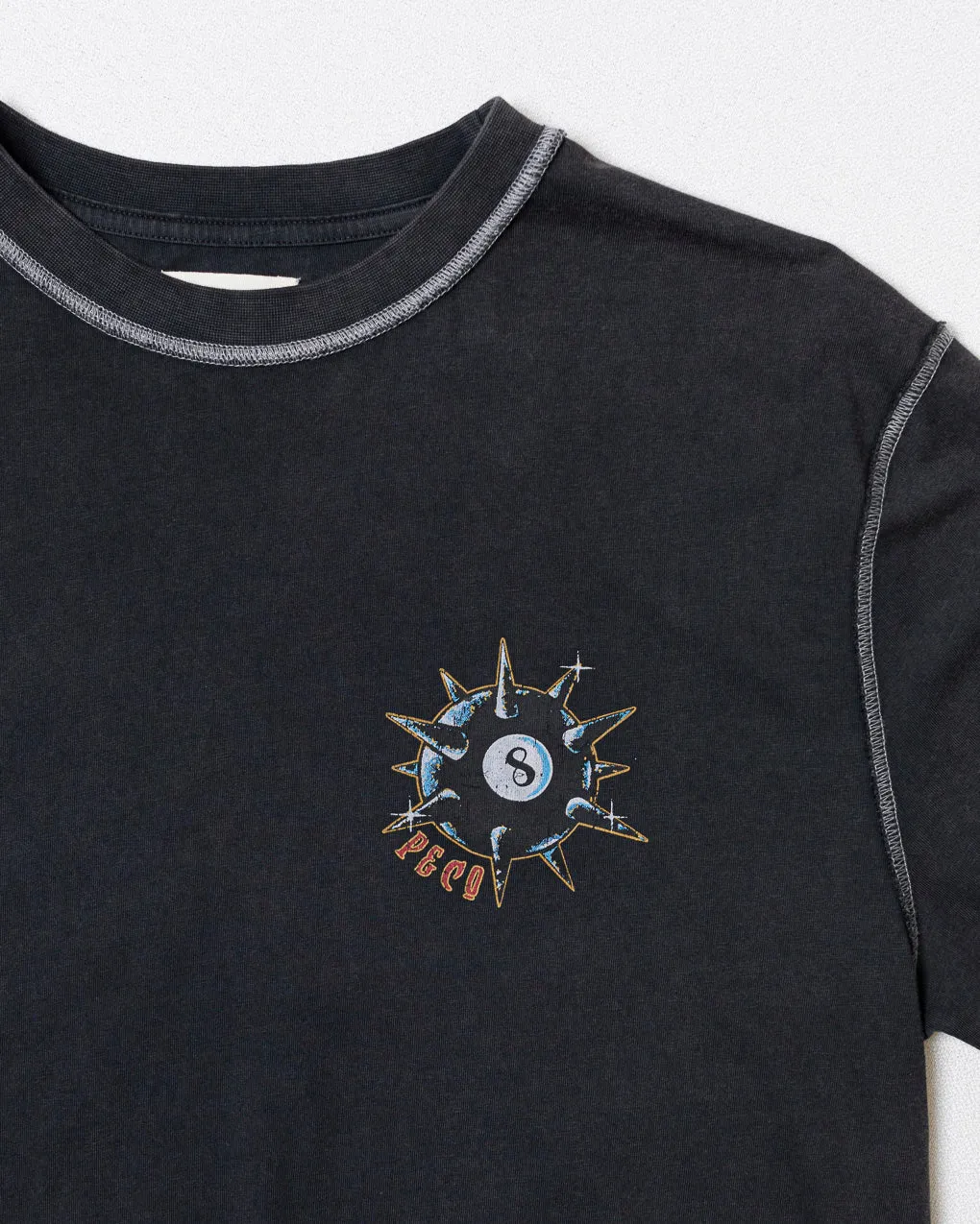 Don't Count On It Boxy T-shirt - Acid Wash,Men Tops