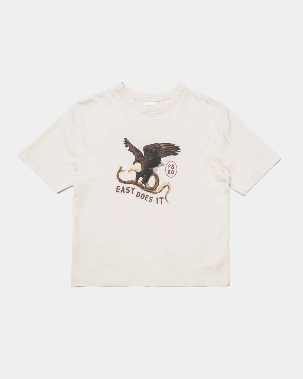 Easy Does It Boxy T-Shirt - Bone,Men Tops
