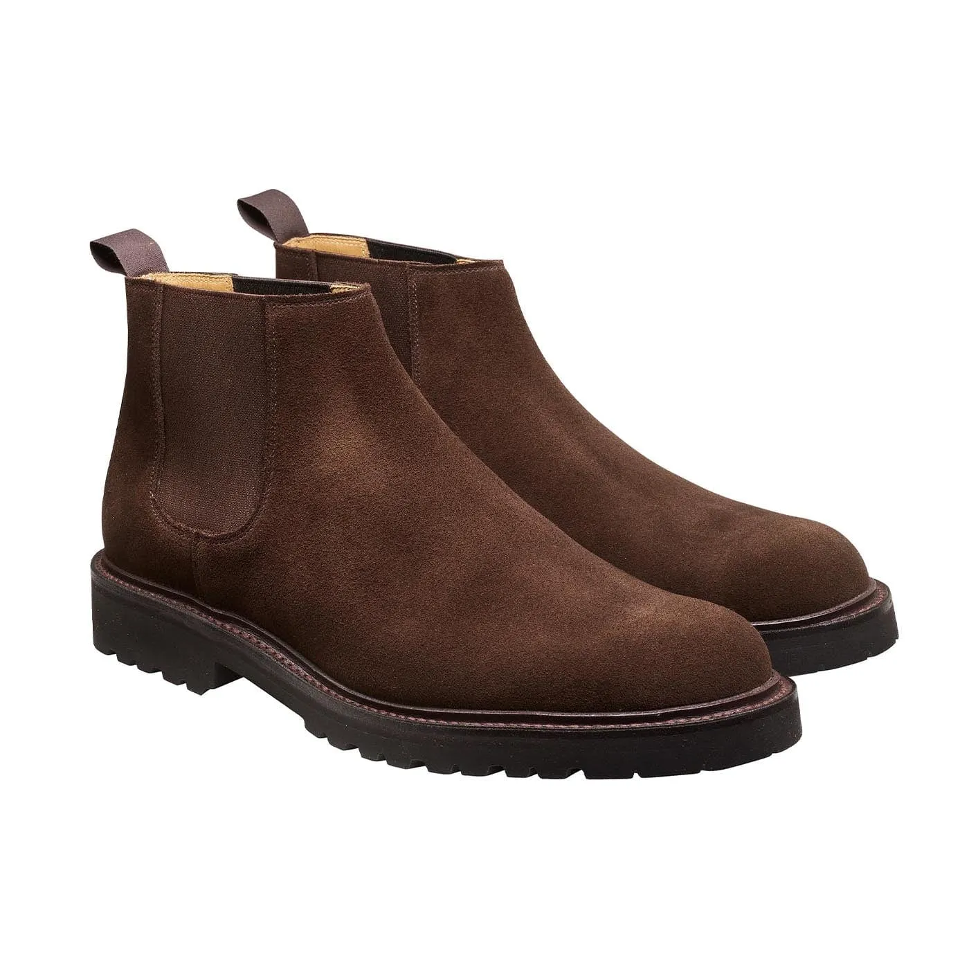 Elgin Dark Brown Suede,Men Footwear