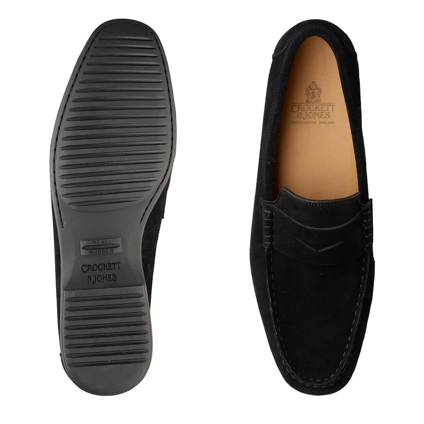 Genoa Black Calf Suede,Men Footwear